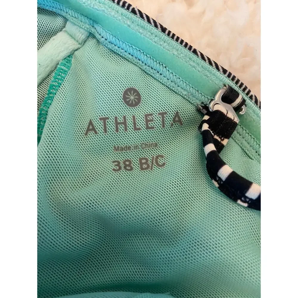 Athleta Tribal Racerback Tankini Swimsuit Size 38B C Summer Beach Vacation Pool